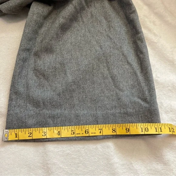 Rag & Bone Crane Grey Wool Blend Wide Leg Cropped Pants- Size 4 Career Casual
